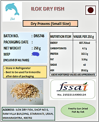 Dry Shrimps (small sized prawns)