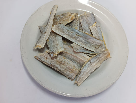 Dry Ribbon Fish Cleaned and Chopped (ready to use). Ilok Premium Dry Fish